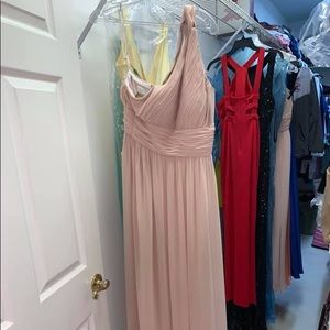 One shoulder cream dress size 6